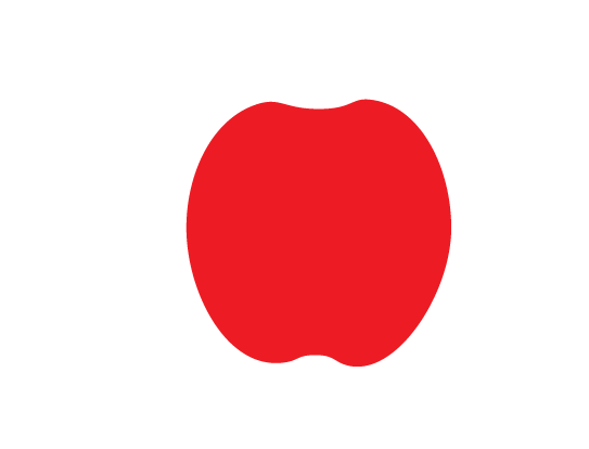 AI怎么繪制紅蘋果圖案