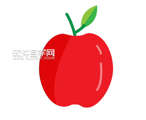 AI怎么繪制紅蘋果圖案