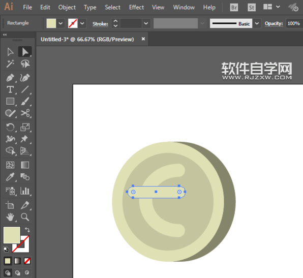 ai怎么畫歐元標識？