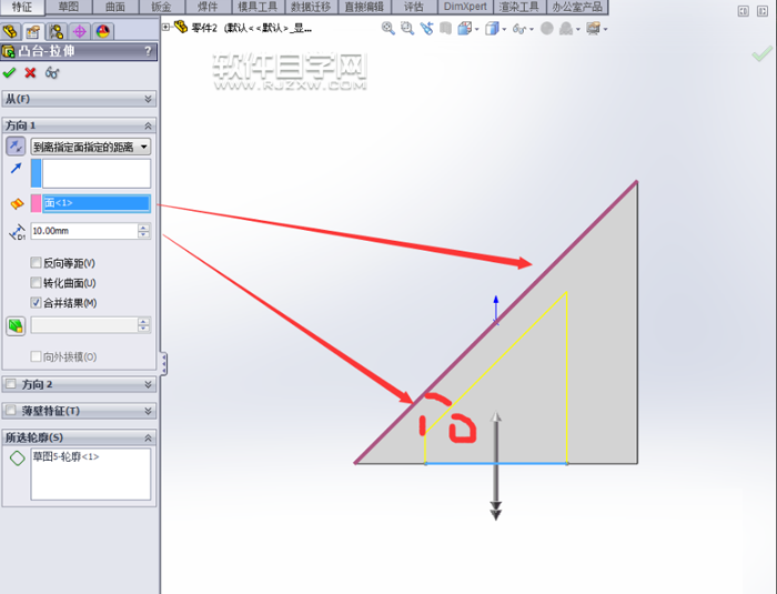 solidworks拉伸切除的介紹