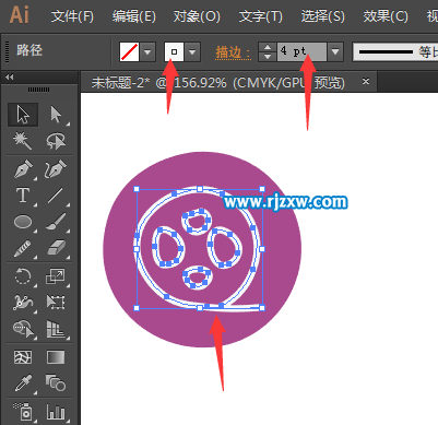 ai曲率工具怎么用來設(shè)計(jì)卡通電影圖標(biāo)