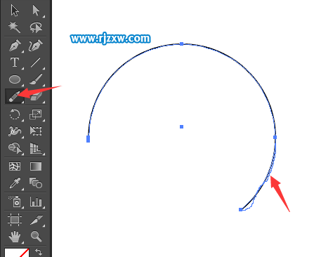 Ai路徑橡皮擦工具的使用方法