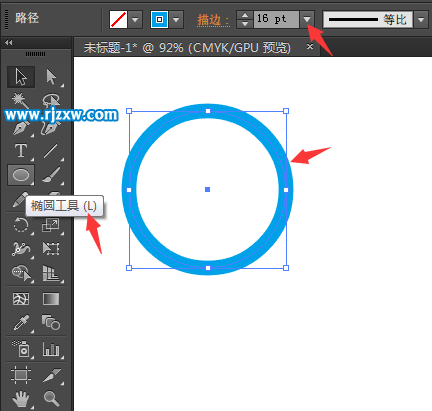AI怎么畫同心圓的方法介紹