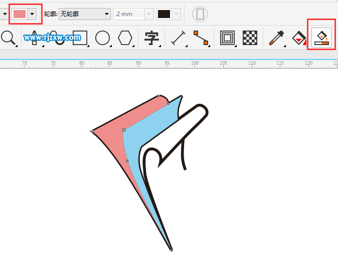CDRX8制作翻書主題LOGO設計