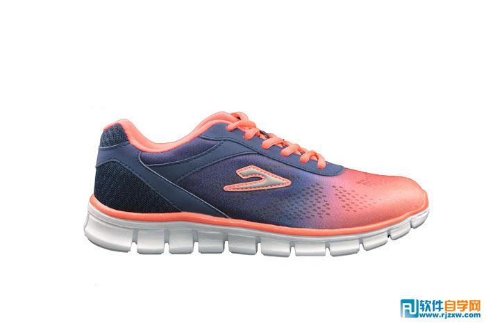 photoshop噴濺效果的運動鞋