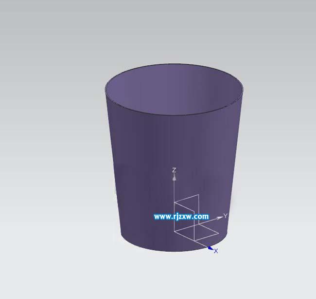 UG繪制垃圾桶的方法