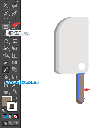 用AI軟件怎么畫(huà)菜刀