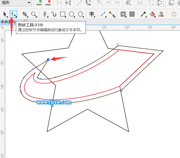 利用CDR多邊形設(shè)計五角星主題標(biāo)志