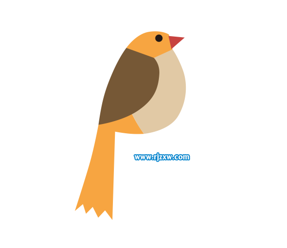 利用CDR貝塞爾工具設(shè)計(jì)小鳥(niǎo)簡(jiǎn)筆畫(huà)