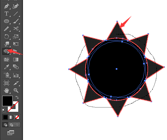 光燈照射圖標ai繪制教程