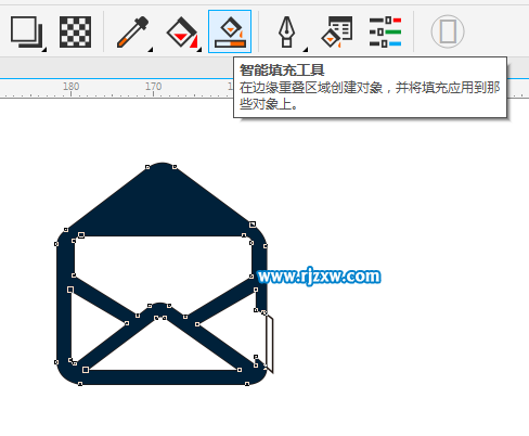 CDRX8制作寫郵箱的圖標教程