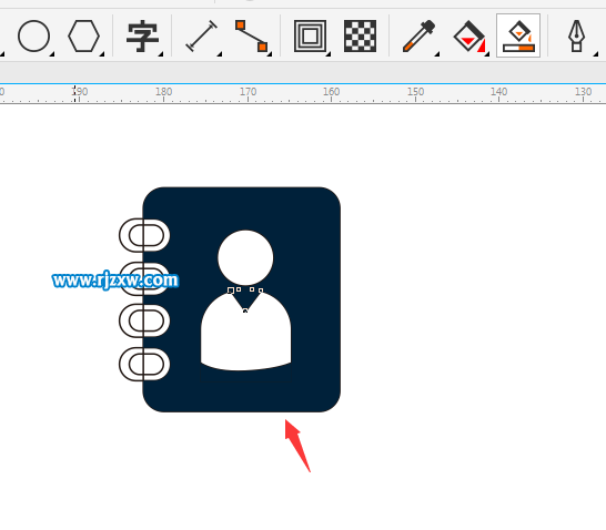 CDR制作用戶通訊錄圖標教程
