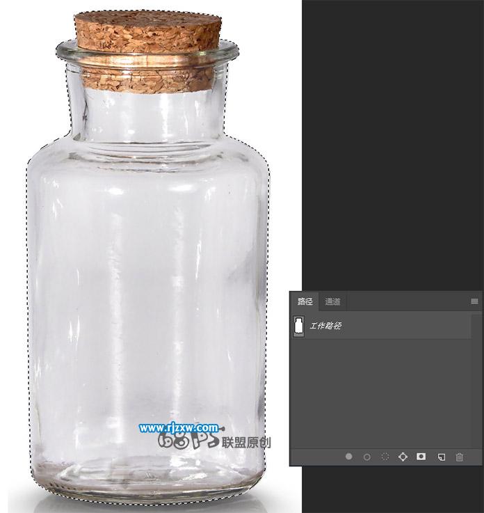 ps通道摳透明的杯子