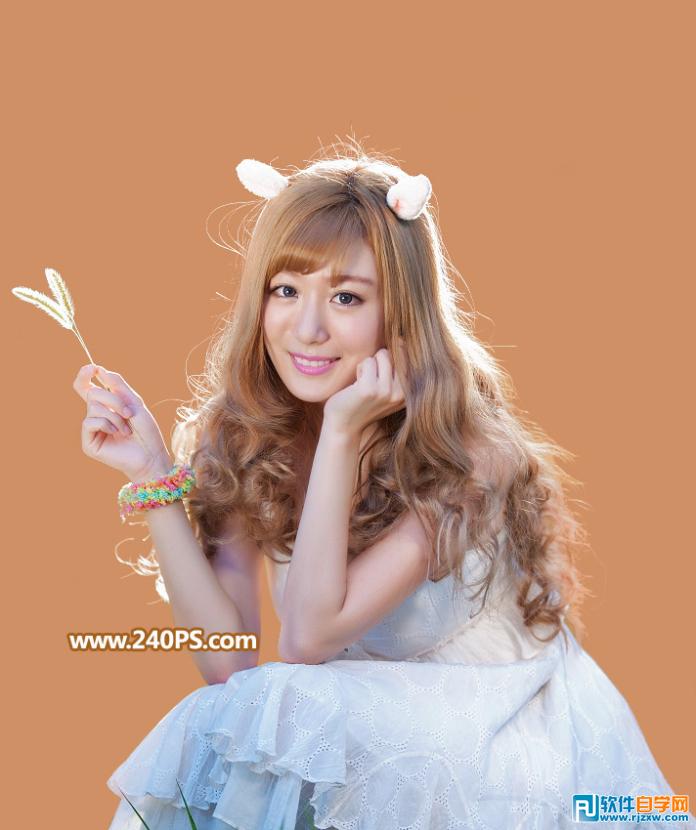 PS多個通道摳出多發絲美女人物圖