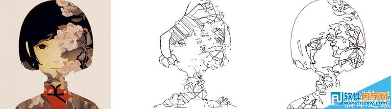 coreldraw圖片轉線條