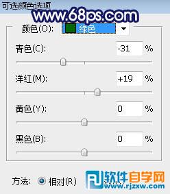PS給唯美草坪上的人物加些紫色霞光