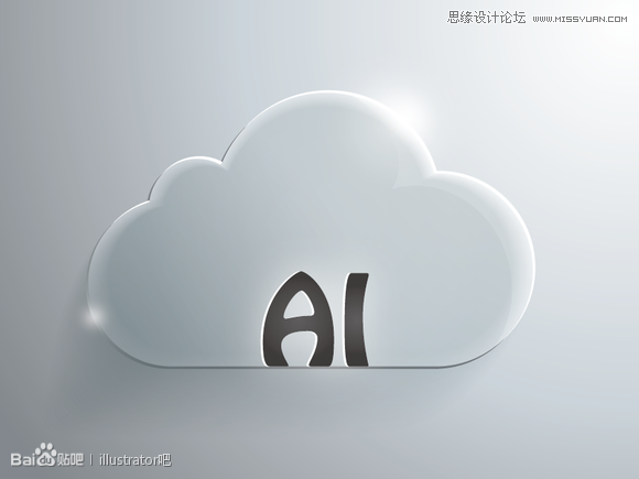 ai繪制圖標(biāo)之白云立體圖標(biāo)