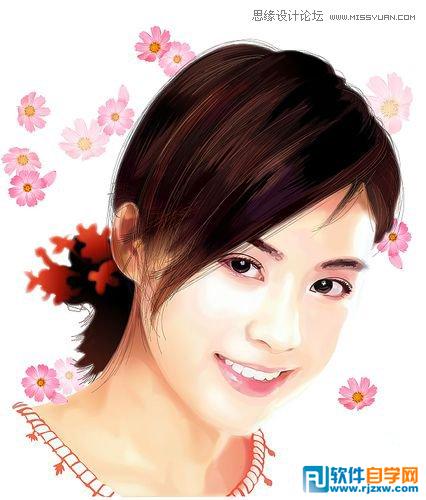 ai繪制真實感美女