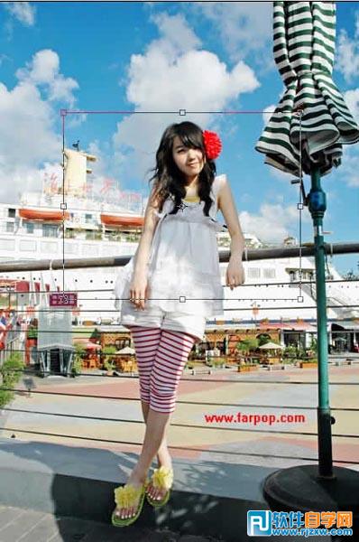 照片照歪了用ps調正