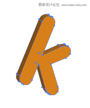 ai混合模式做立體字