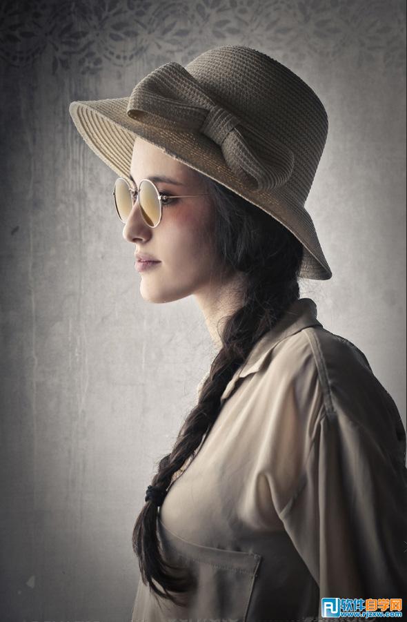 給室內南充女孩調些唯美效果