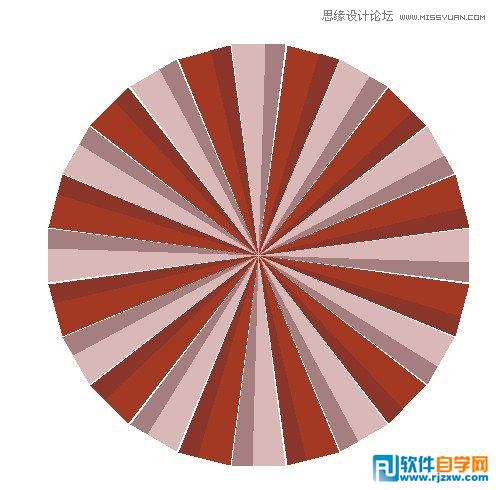 用CorelDRAW X6交互式工具設計旋轉復古背景