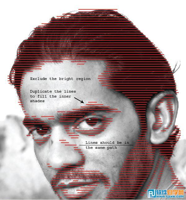 Illustrator CS6怎么把照片轉成抽象的線圖效果