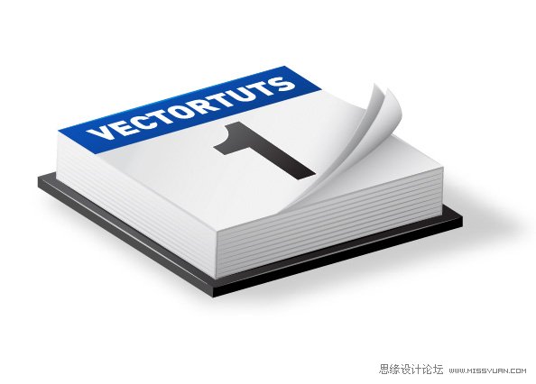 用IllustratorCS6設(shè)計(jì)簡(jiǎn)單的三維日歷圖標(biāo)