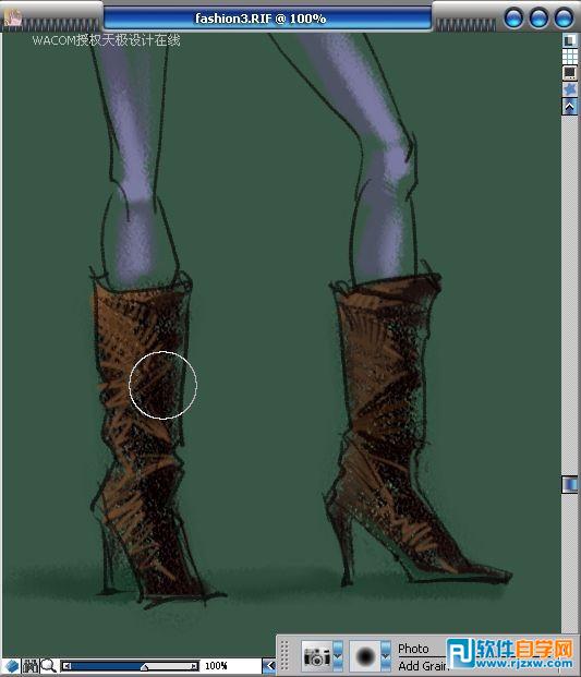 教你用Painter手繪粉筆畫風格時裝圖