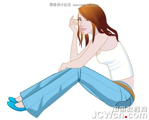 教你用Illustrator繪制純清美少女的插畫(huà)