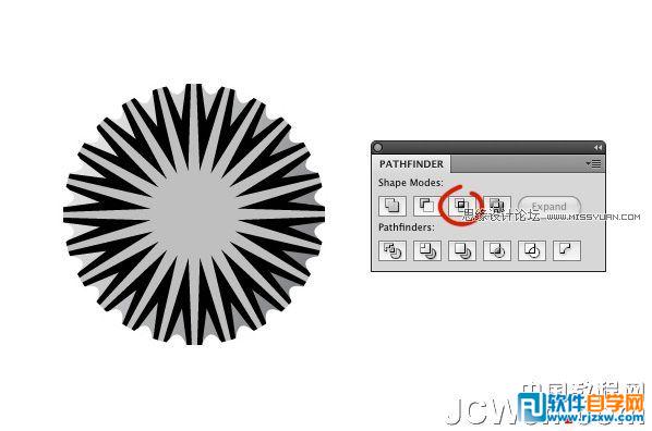 用Illustrator CS6教你怎么繪制可樂瓶蓋