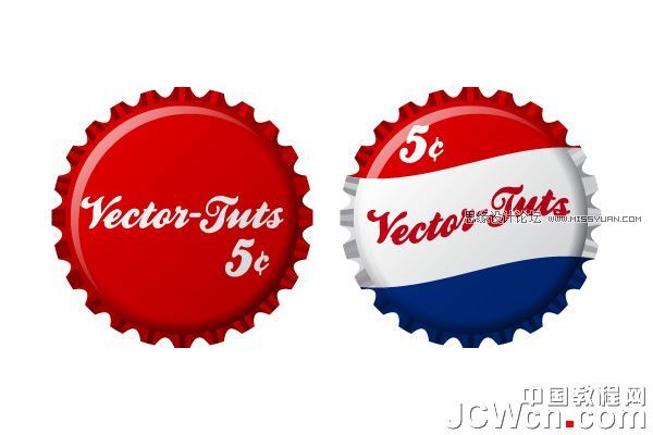 用Illustrator CS6教你怎么繪制可樂瓶蓋