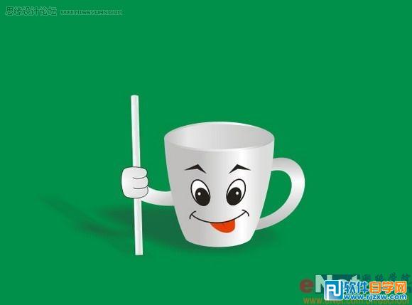 教你怎么用CoreldrawX7繪制卡通杯子