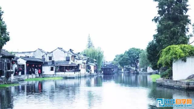 PS處理2組風景圖片成水墨畫效果