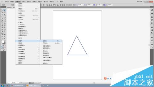 怎么教你用IllustratorCS5的連接和平均命令畫等腰三角形