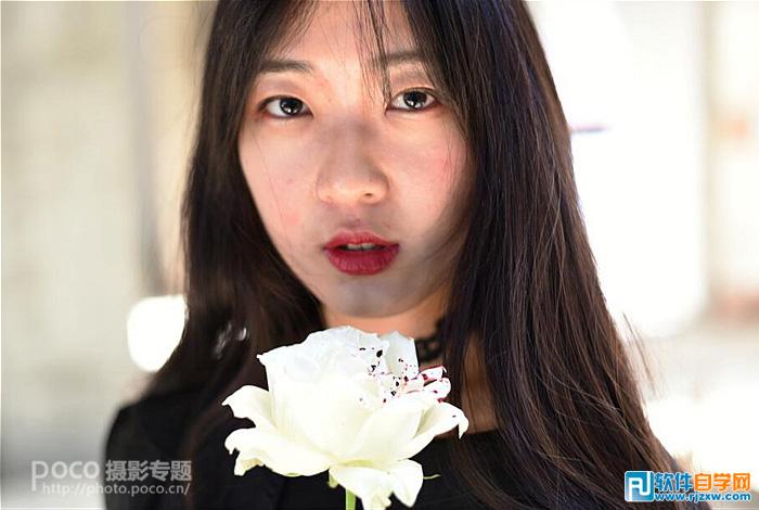 PhotoshopCS5給強光下的少女進行細節磨皮