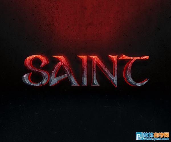 PhotoshopCS4制作熾熱效果的紋理字教程