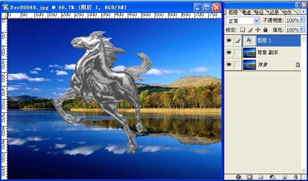 用Photoshop合成水中飛馬特效圖片實例教程