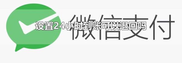 設置24小時到賬可以退回嗎