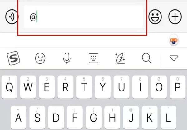群聊怎么@其中一個人