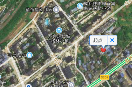 地圖測距怎么顯示兩地的地名